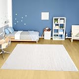THE RUGS Living Room Shaggy Rug 200x290 cm White 30 mm Thick view 2