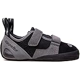 EVOLV Defy Rock Climbing Shoe for Entry-Level Bouldering & Indoor Climbing - Black/Gray - 10