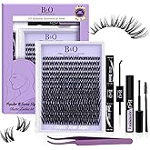 B&Q Flora Lash Clusters Kit Flaunt Lash Clusters D-Curl Cluster Eyelash Extensions Kit Lengthlock Eyelash Cluster 8-18mix Wet