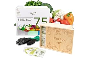 Garden Pack Grow Your Own Kit - 75 Varieties of Herb, Flower and Vegetable Seeds - Gardening Gifts for Men and Women with 30,000 Seeds for Planting