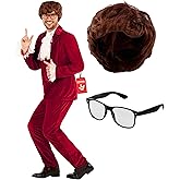 Morph Swinger Costume With Wig Groovy 60s Costumes For Men 60s Costume For Mens Halloween Costumes For Men