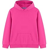 Phedrew Kids Cotton Hoodies Toddler Fall Pullover Hooded Medium Weight Sweatshirts with Pocket for Boys and Girls