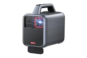 NEBULA Mars 3 Outdoor Portable Projector, 1000 ANSI Lumens, AI-Powered Image, Built-In Battery with 5 Hour Playtime, Android TV, 200 Inch Home Theater, for Backyard, Office and Business, and Camping