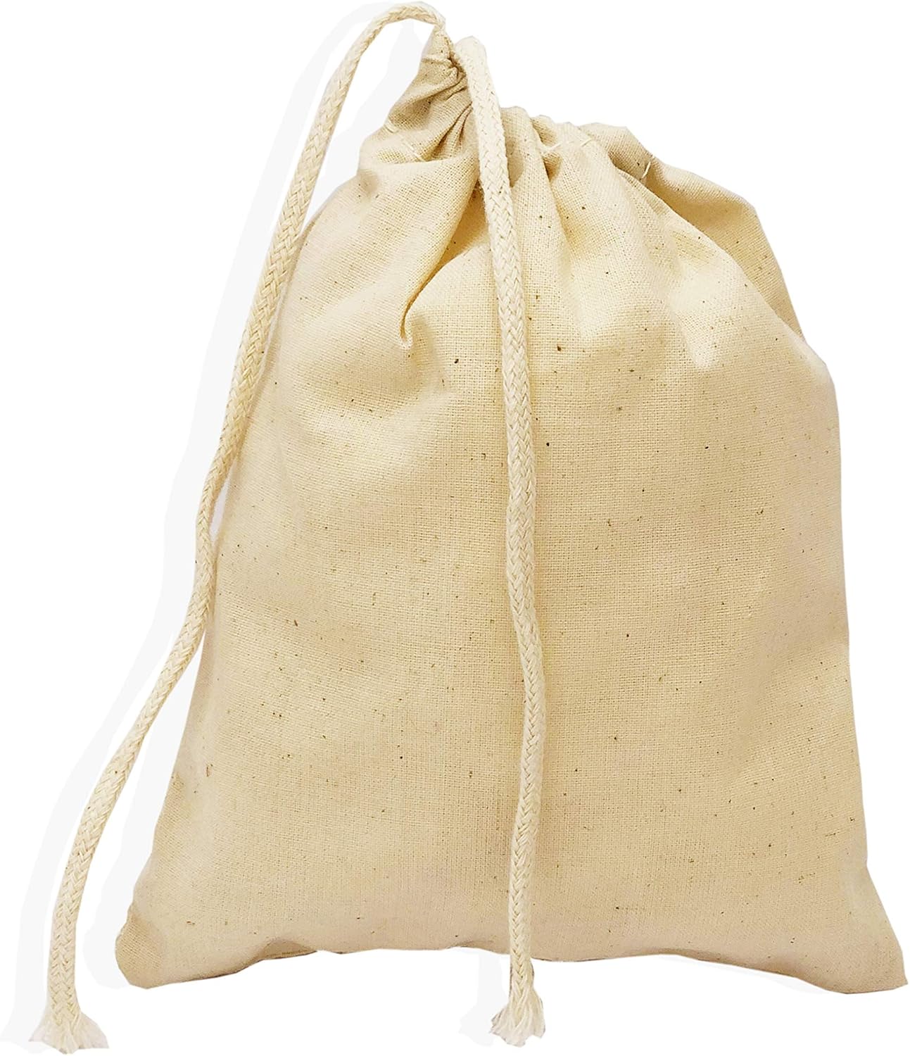 small linen drawstring bolsas