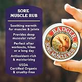 Badger Organic Sore Muscle Rub Original Balm 56g Brand New view 2