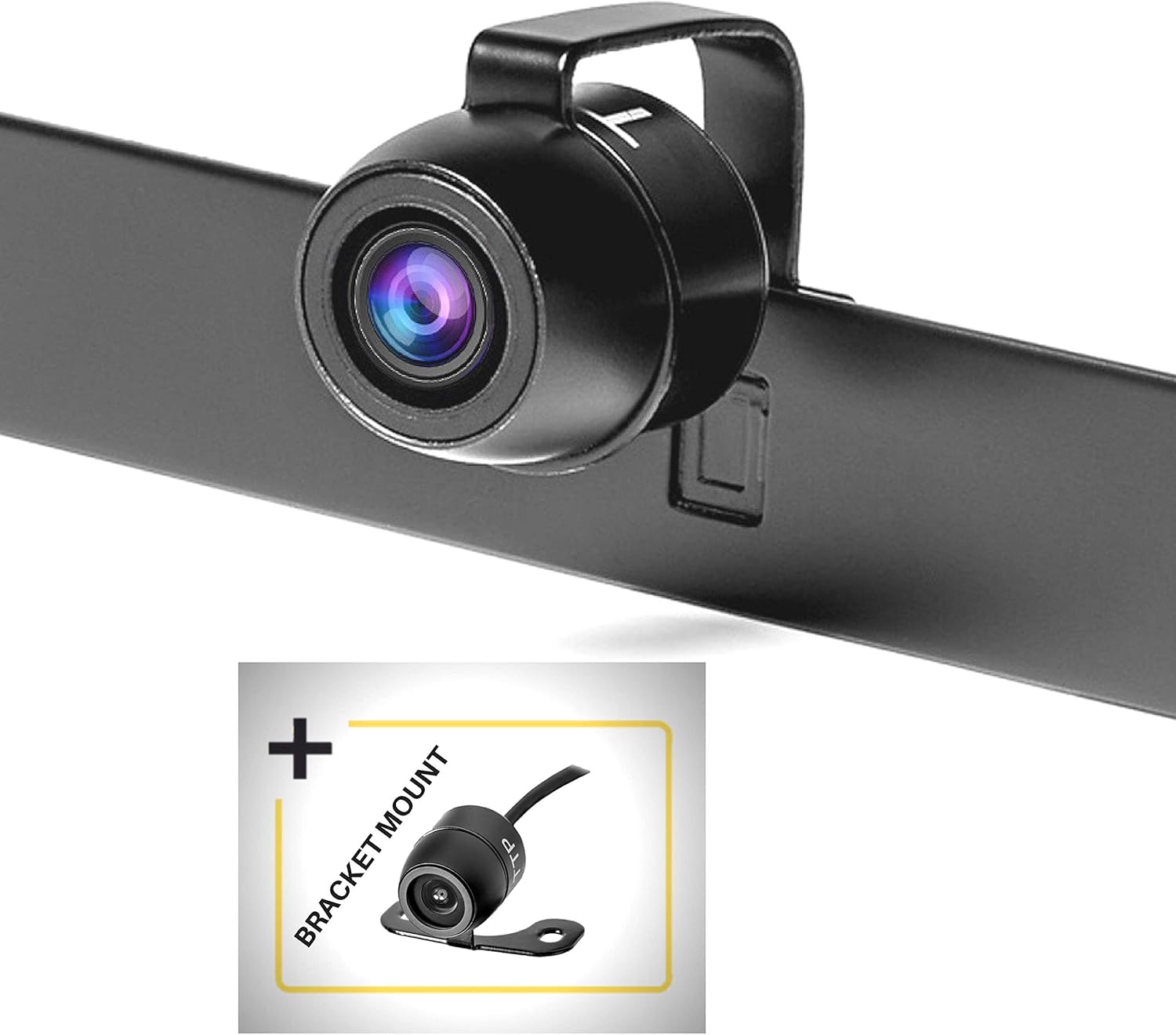 TOPTIERPRO IP68 Waterproof Back Up Camera 170&deg; Viewing Angle 2-in-1 Install Method CMOS Color Lens Car Reversing Rear View/Side View/Front View, Reverse Camera