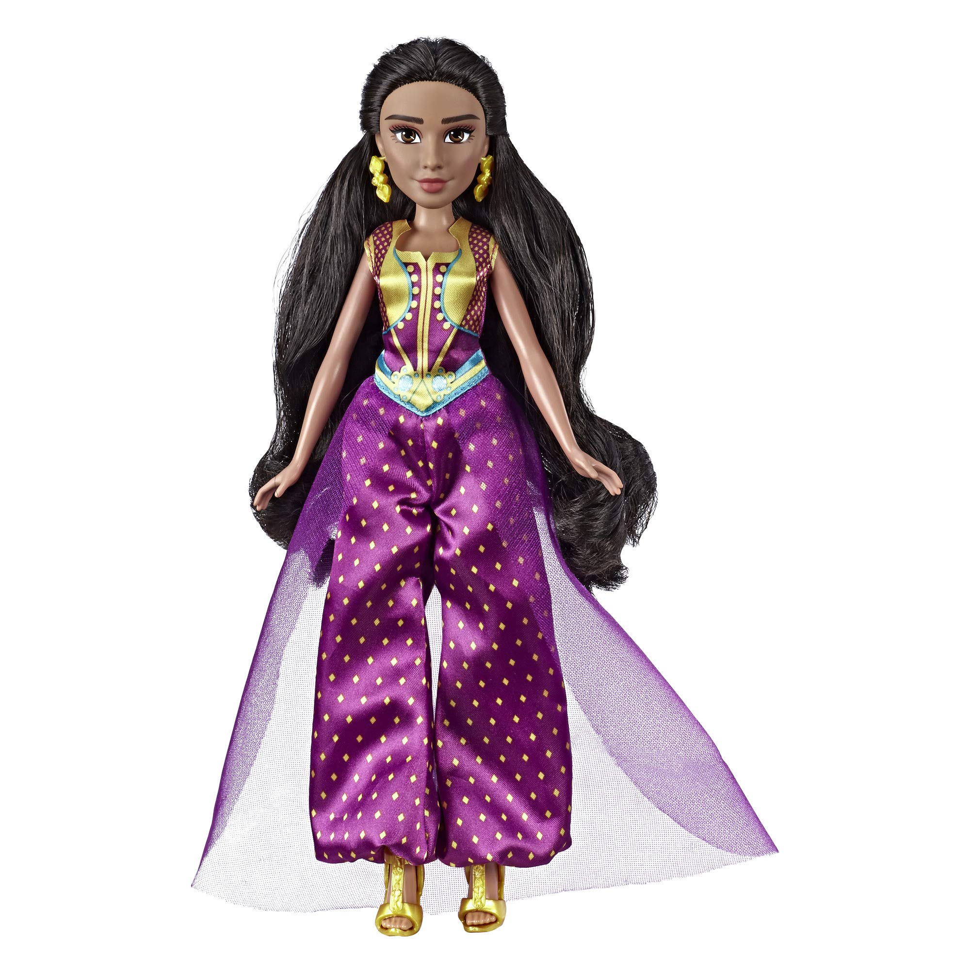 Disney Princess Jasmine Fashion Doll with Gown, Shoes, & Accessories, Inspired by Disney's Aladdin Live-Action Movie, Toy For 3 Year Olds