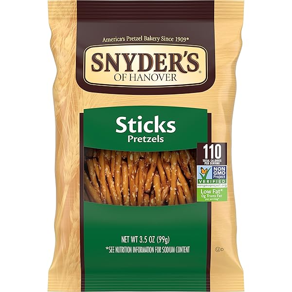 SNYDER’S OF HANOVER PRETZEL STICKS, 3.5 OUNCE