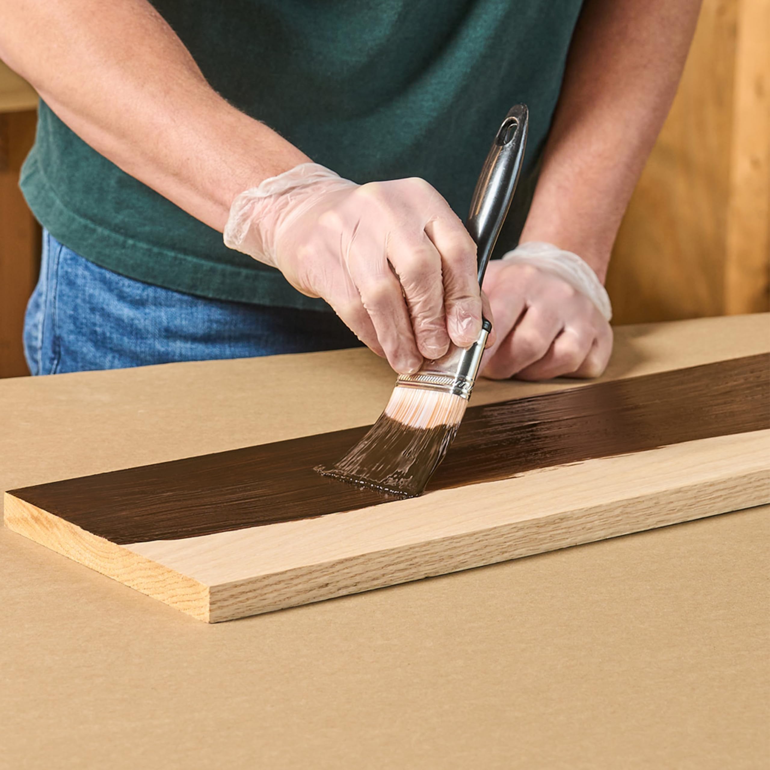 Varathane Total Control Gel Stain Water-Based Wood Stain, Quart, Dark Walnut