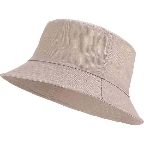 Unisex Washed Cotton Bucket Hats Packable Summer Outdoor  display picture 3