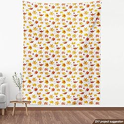 Ambesonne Autumn Fabric by The Yard, Demonstration
