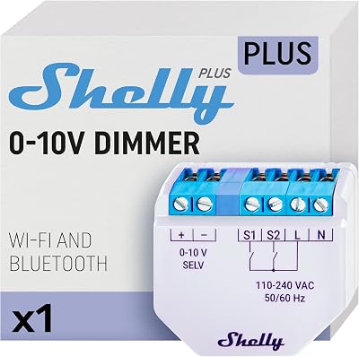 Shelly Plus 0-10V WiFi Smart Dimmer Switch Alexa Google Home No Hub