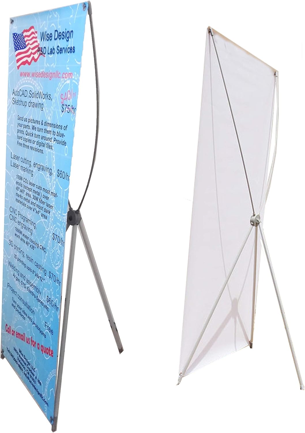 Amazon Com Custom Banner Printing Pre Grommeted With Free Stand