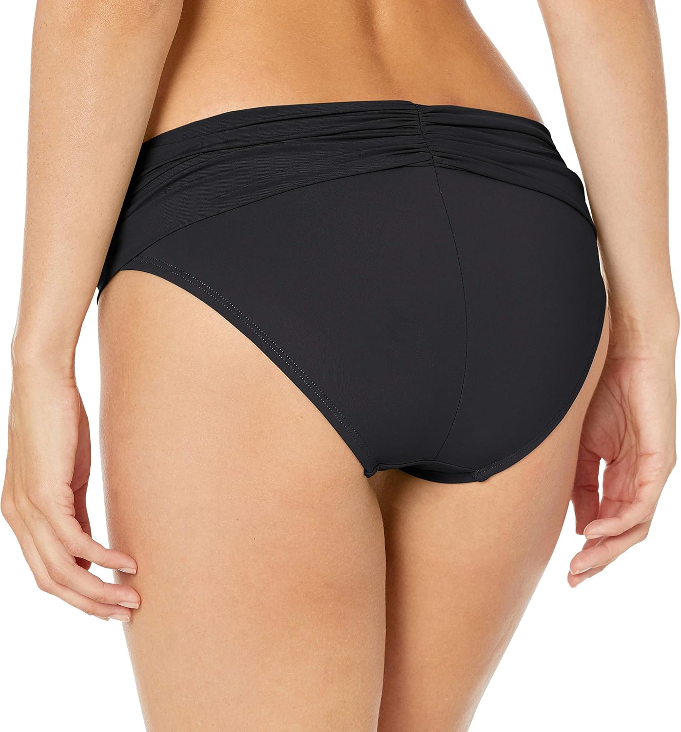 La Blanca Women's Island Goddess Shirred Band Hipster Bikini Swimsuit Bottom: La Blanca: Clothing