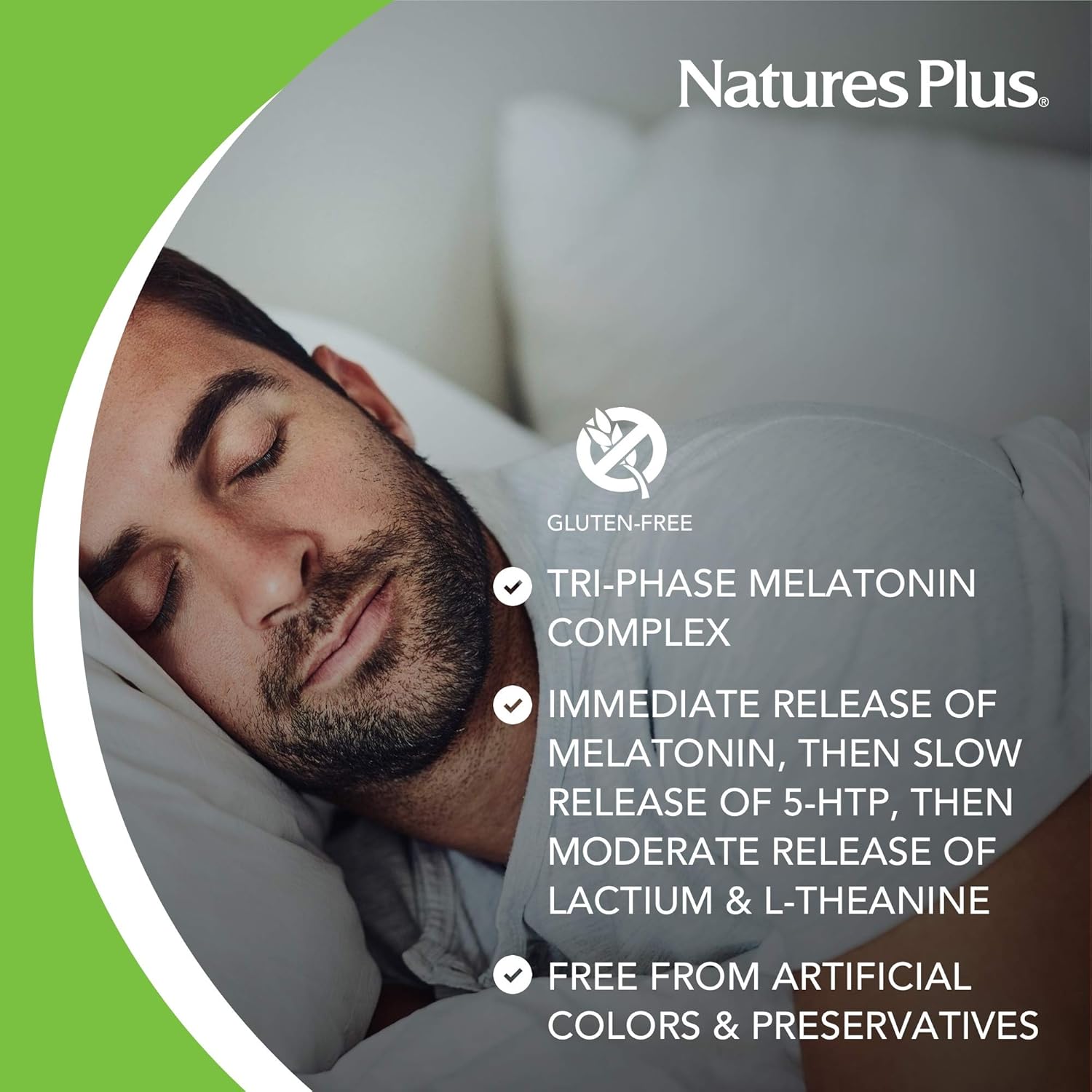 Amazon.com: Natures Plus Dreaminol - 1.5 mg Melatonin, 30 Sustained Release Tablets - Maximum Strength Sleep Support with Lactium, L-Theanine and 5-HTP - 30 ...