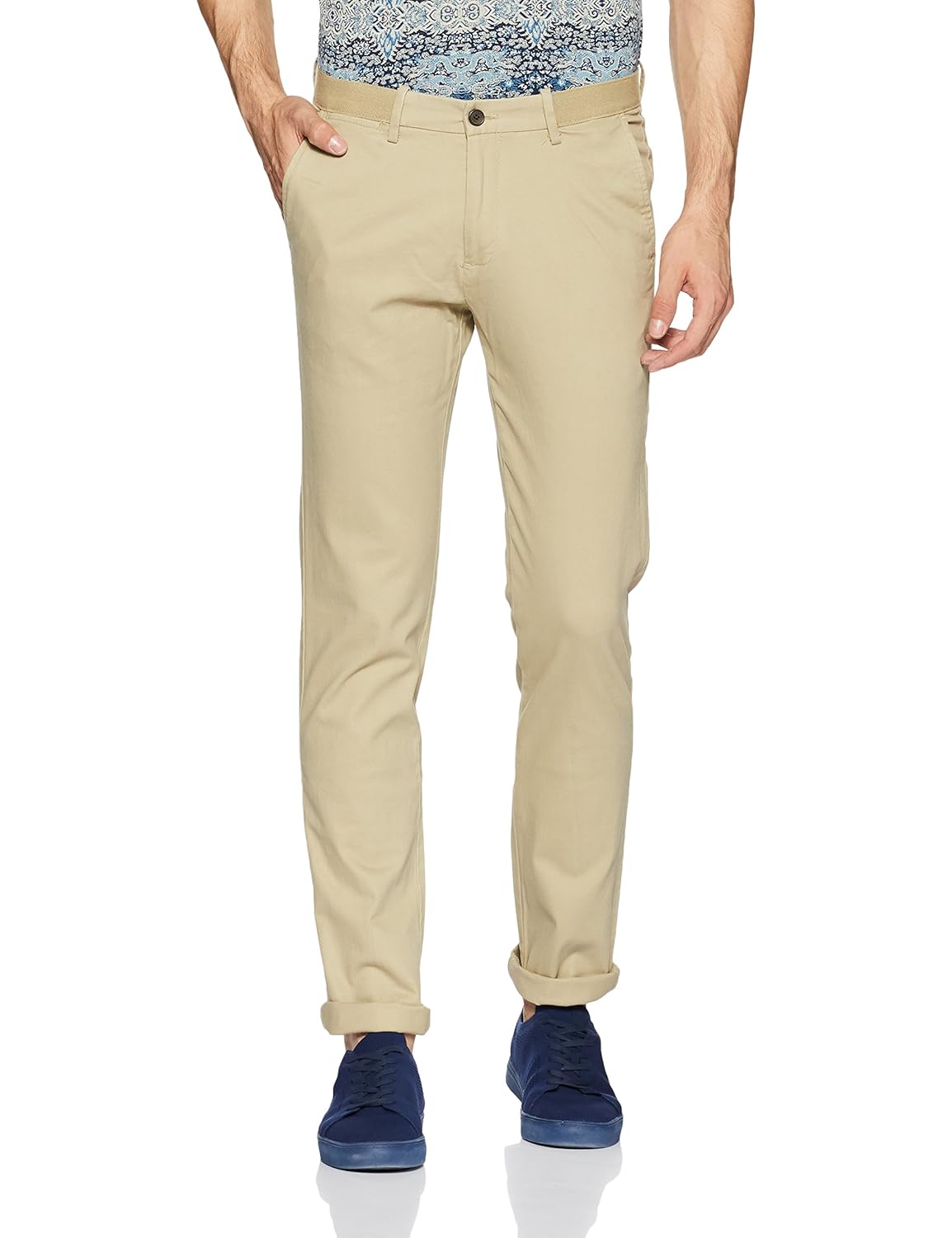 arrow sports men's straight fit casual trousers