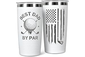 HUNIGIFT Golf Gifts for Dad - Fathers Day Golf Gifts - Dad Golf Gifts - Golf Gifts for Men Dad Husband Grandpa - Funny Golf Gifts - Golf Gifts for Men Golfers - Golf Fathers Day Gift - 20 Oz Golf Cup Tumbler