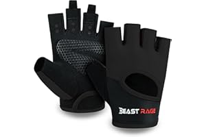 Gym Gloves for Men and Women, Breathable Weight Lifting Gloves with Non-Slip Silicon Padded Protection, Ladies Fitness Traini
