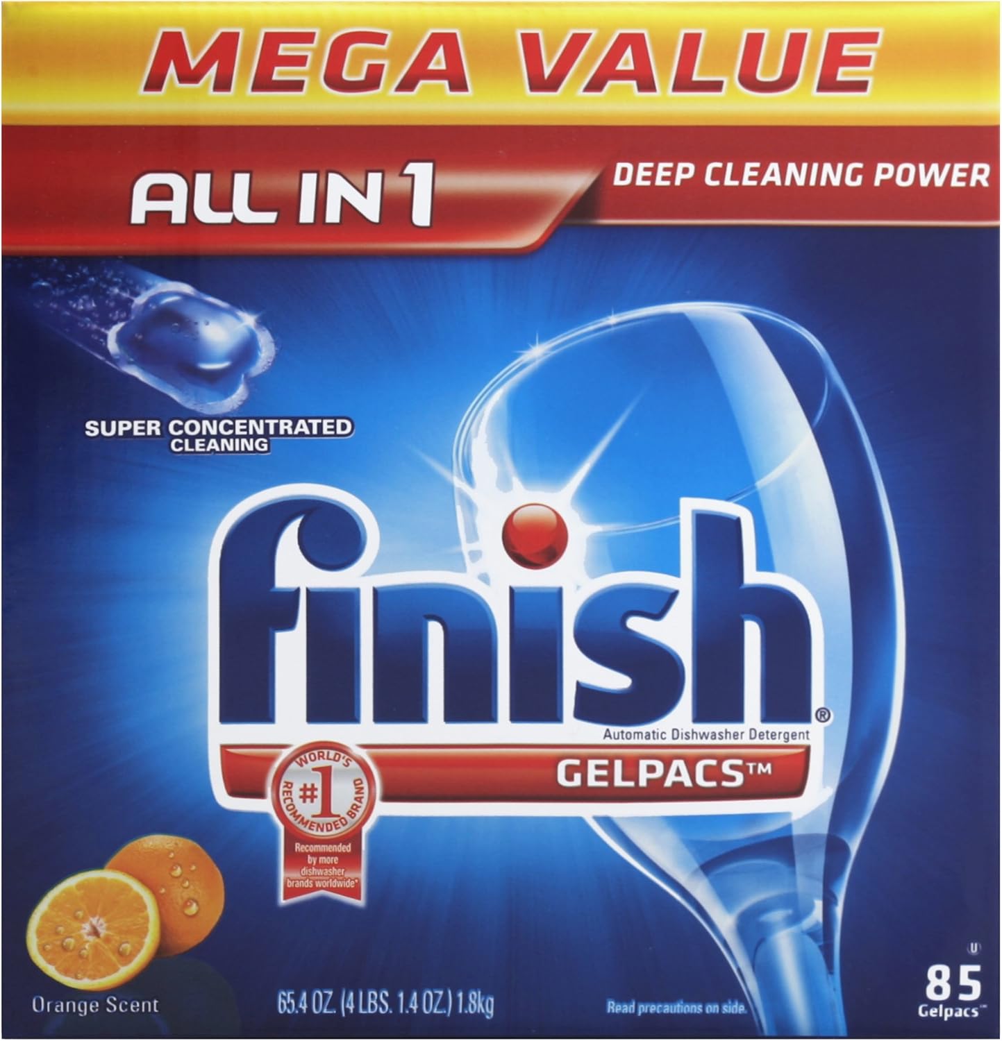 Best finish orange gel dishwasher pods
