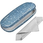 Fintie Hard Shell Eyeglasses Case, Portable Protective Glasses Cover Eyeglass Holder Box with Cleaning Cloth for Men Women