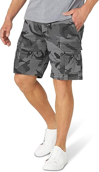 men's wrangler cargo shorts relaxed fit