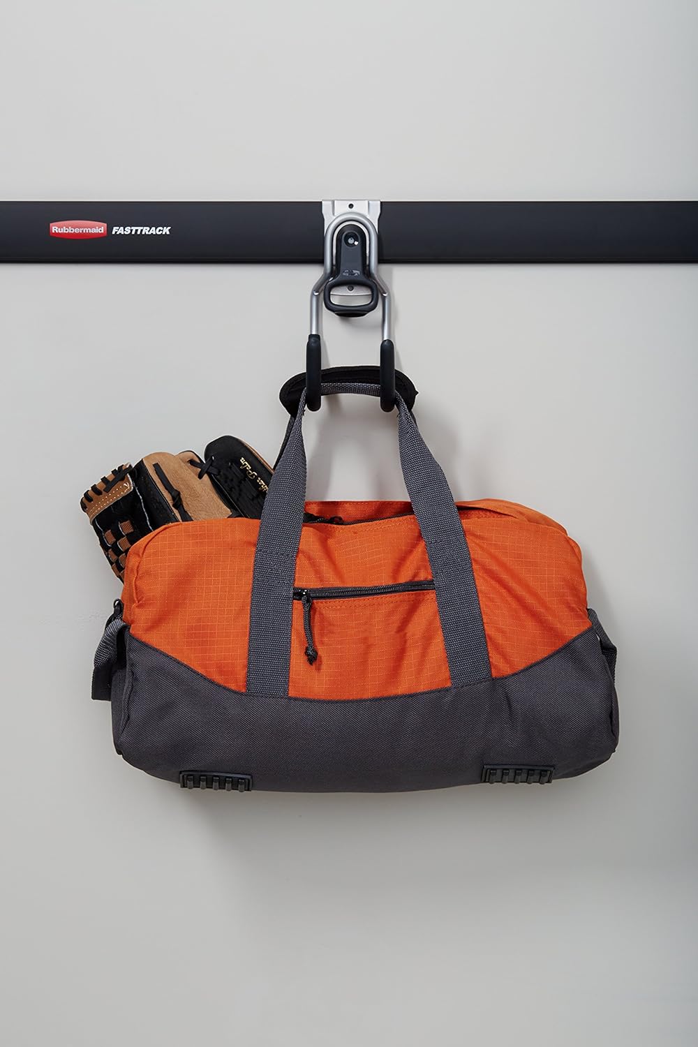 Rubbermaid FastTrack Garage Storage System All-in-One Rail & Hook Kit, 5-Piece, (1784417),Black: Home & Kitchen