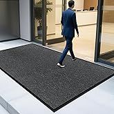 4' X 6' Durable Front Door Mat Indoor Outdoor Entrance, Commercial Door Floor Mat Heavy Duty Non-Slip Backing Entryway Doormats, Outdoor Mats for Home Entrance & Commercial High Traffic Area