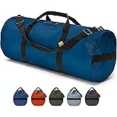 Diamond Ripstop Big XL Duffle Bags, Ultra Tough & Tear Resistant, Reinforced Stitching, Weatherproof, Packable Foldable Duffle Bag for Traveling (16" x 40", 131L, Blue)