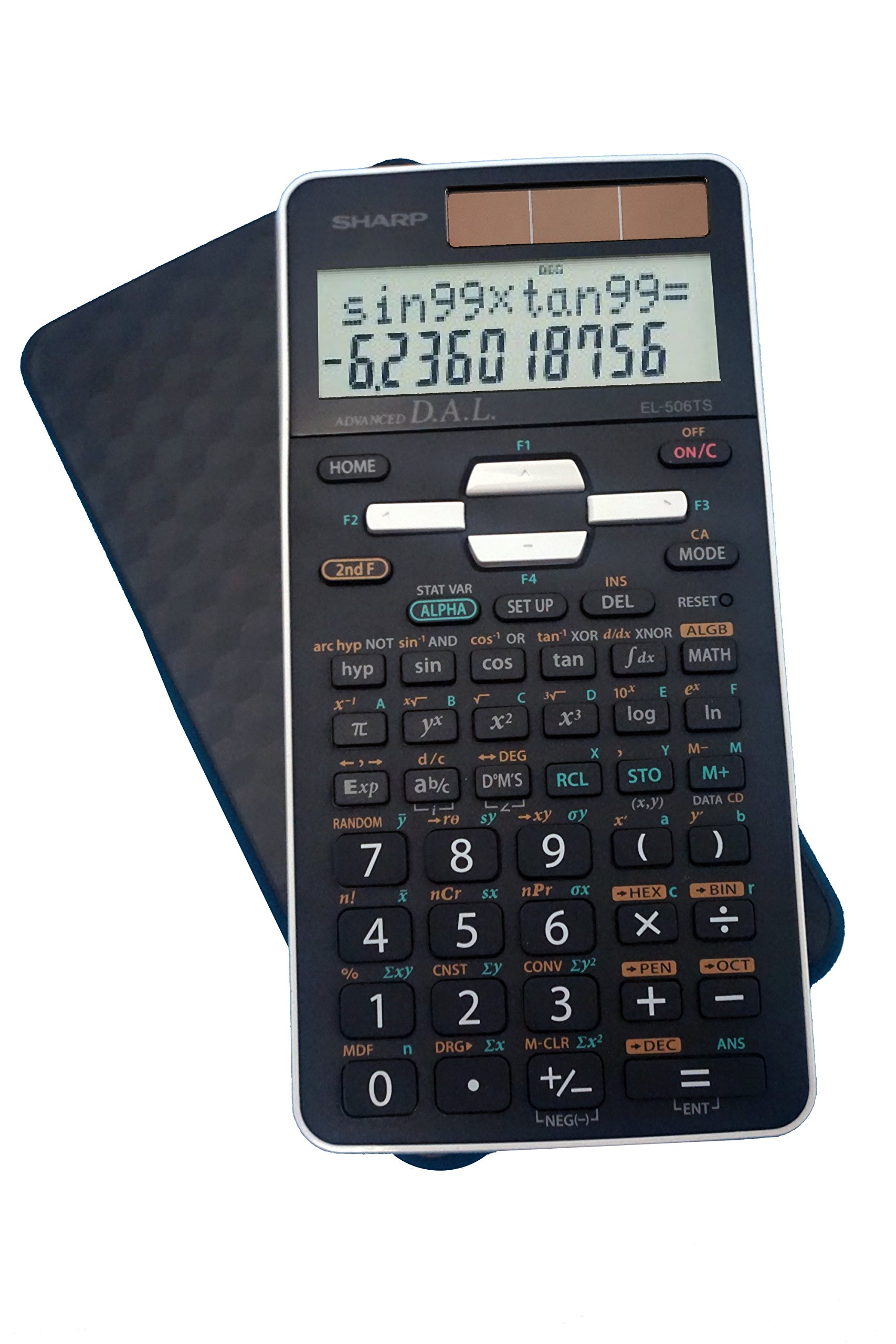 Sharp EL-506TSBBW 12-Digit Engineering/Scientific Calculator with Protective Hard Cover, Battery and Solar Hybrid Powered LCD Display, Great for Students and Professionals, Black Sharp EL-506TSBBW 12-Digit Engineering/Scientific Calculator with Protective Hard Cover, Battery and Solar Hybrid Powered LCD Display, Great for Students and Professionals, Black