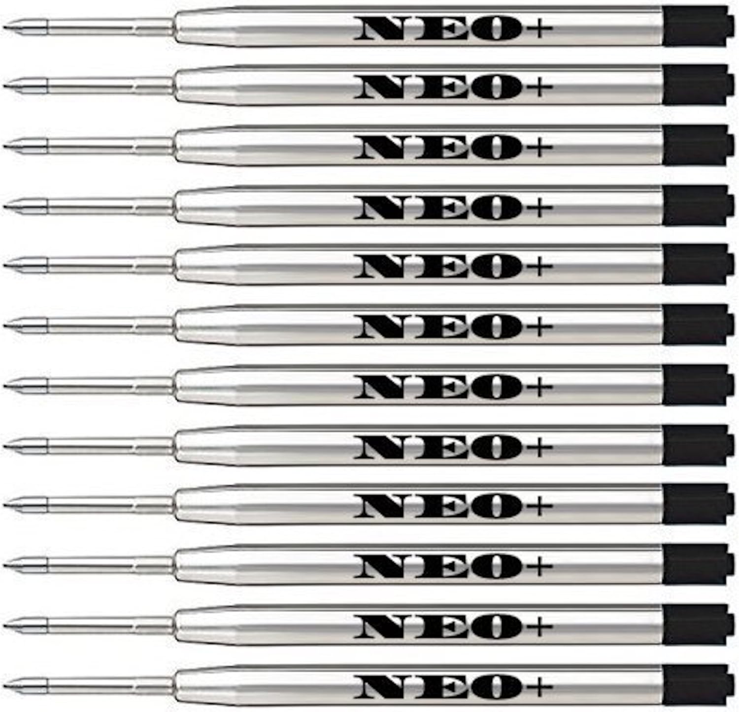 Quality Black Medium Ballpoint Pen Refills (Pack of 12) Amazon.co.uk