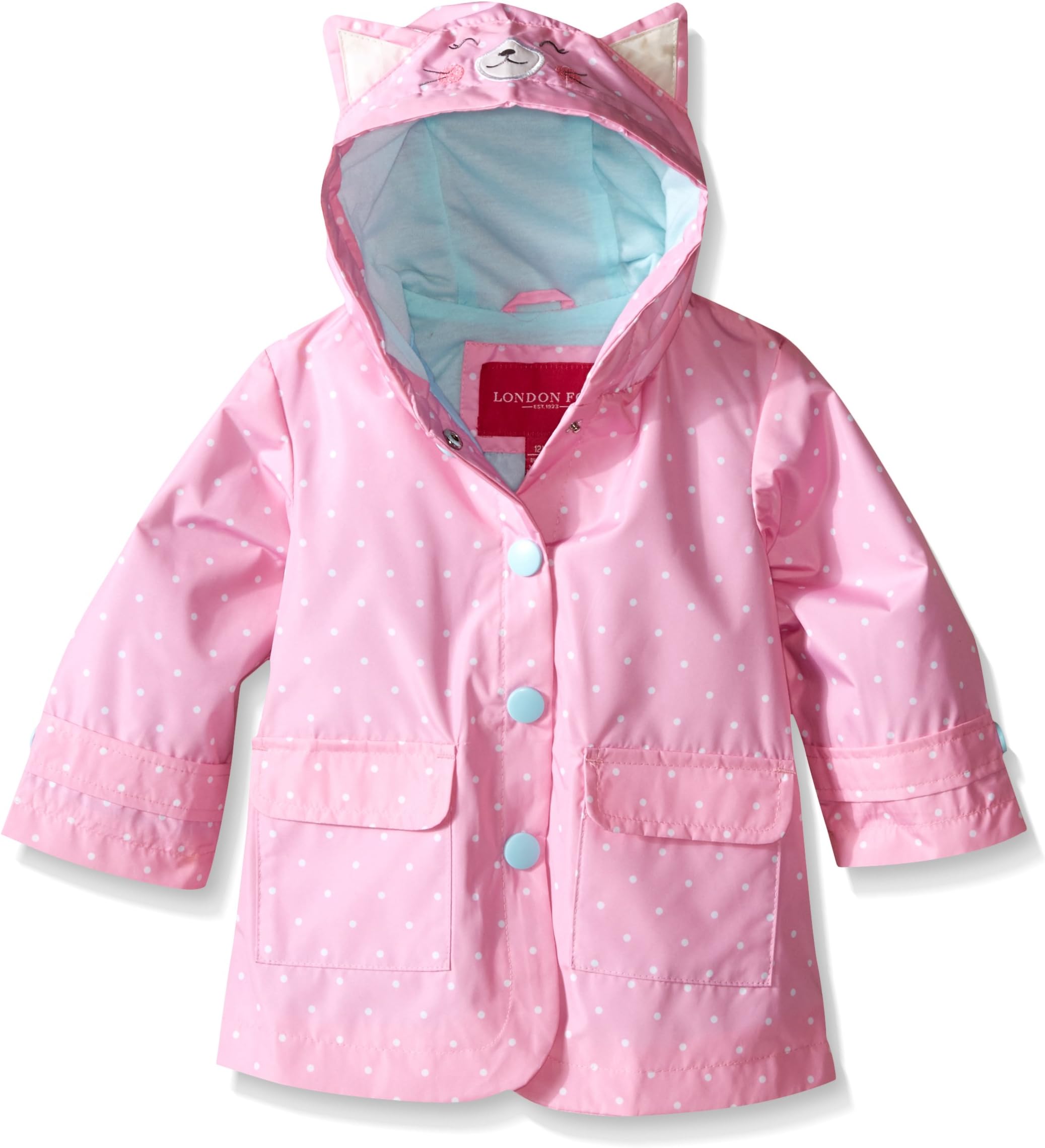 LONDON FOGBaby Girls' Enhanced Radiance Rainslicker Coat Rain Jacket
