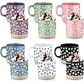 Meanplan 6 Pcs Vet Tech Ceramic Coffee Mugs 13 oz You're Pawsome Mug Veterinarian Vet Tech Appreciation Cup Graduation Thank You Gifts for Veterinary Medicine Assistant Nurse(Fresh Color)