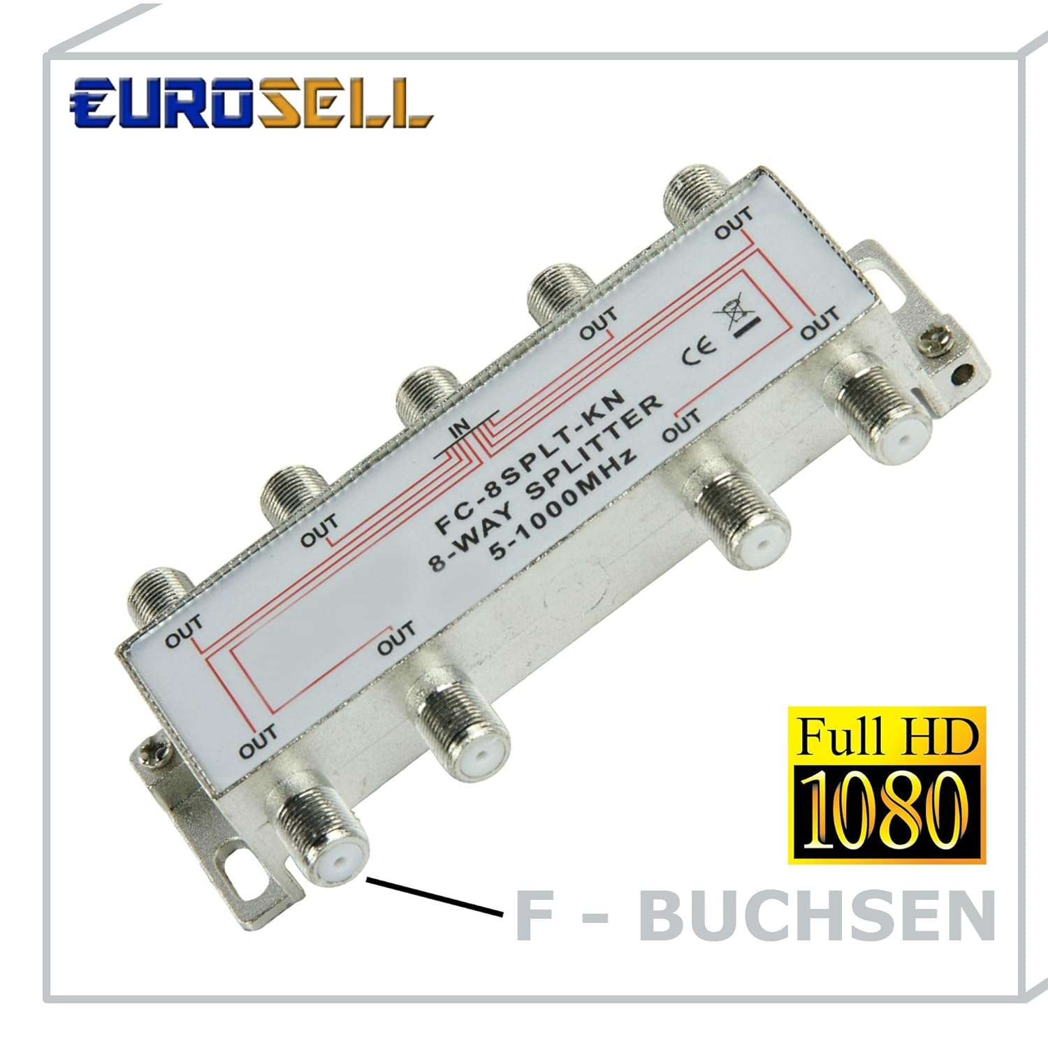 Sat 3fach F-Splitter Antenne Switch Morbido Switch Completo HD TV 3 - Foto 4