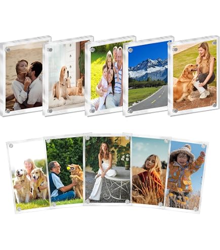 2-Pack A4 Magnetic Photo Frames - Clear PVC Pocket For Fridge, Office & Metal Cabinets