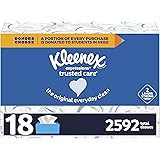 Kleenex Expressions Trusted Care Facial Tissues, 18 Flat Boxes, 144 Tissues per Box, 2592 Total Tissues
