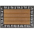 Notrax, Ivy Leaf, Rubber-Backed Natural Coir Doormat, Entry Mat for Indoor or Outdoor Use, 24" x 36", C04 (C04S2436IL) Brown