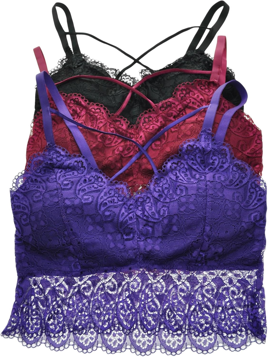 bralette with cross straps in front