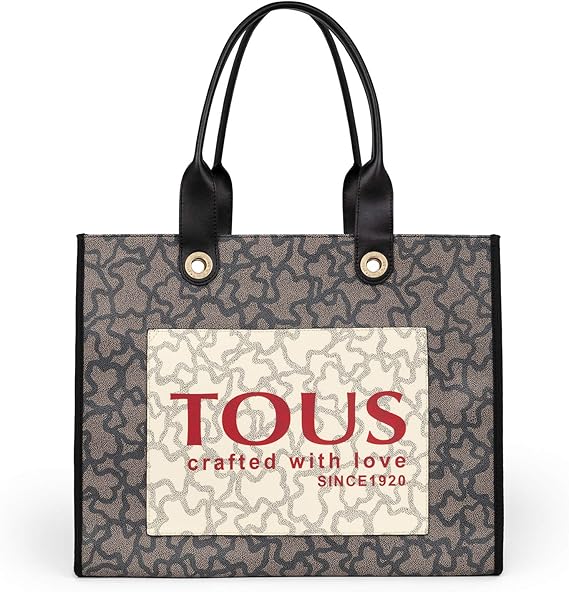 Amazon トウス Tous トートバッグ K Icon 合成皮革 Lサイズ グレー レディース スペインブランド Tous ハンドバッグ