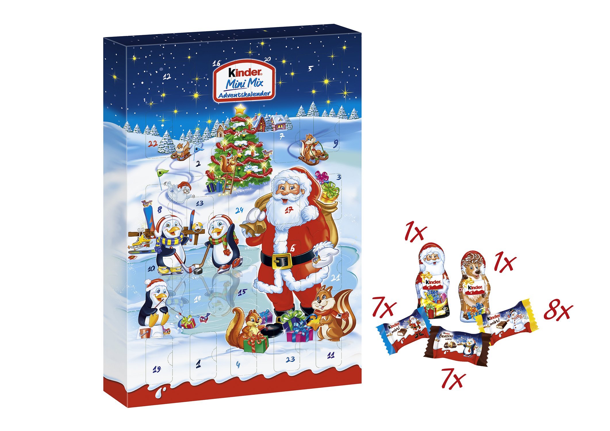 Galleon Kinder Mini Mix Advent Calendar 152g