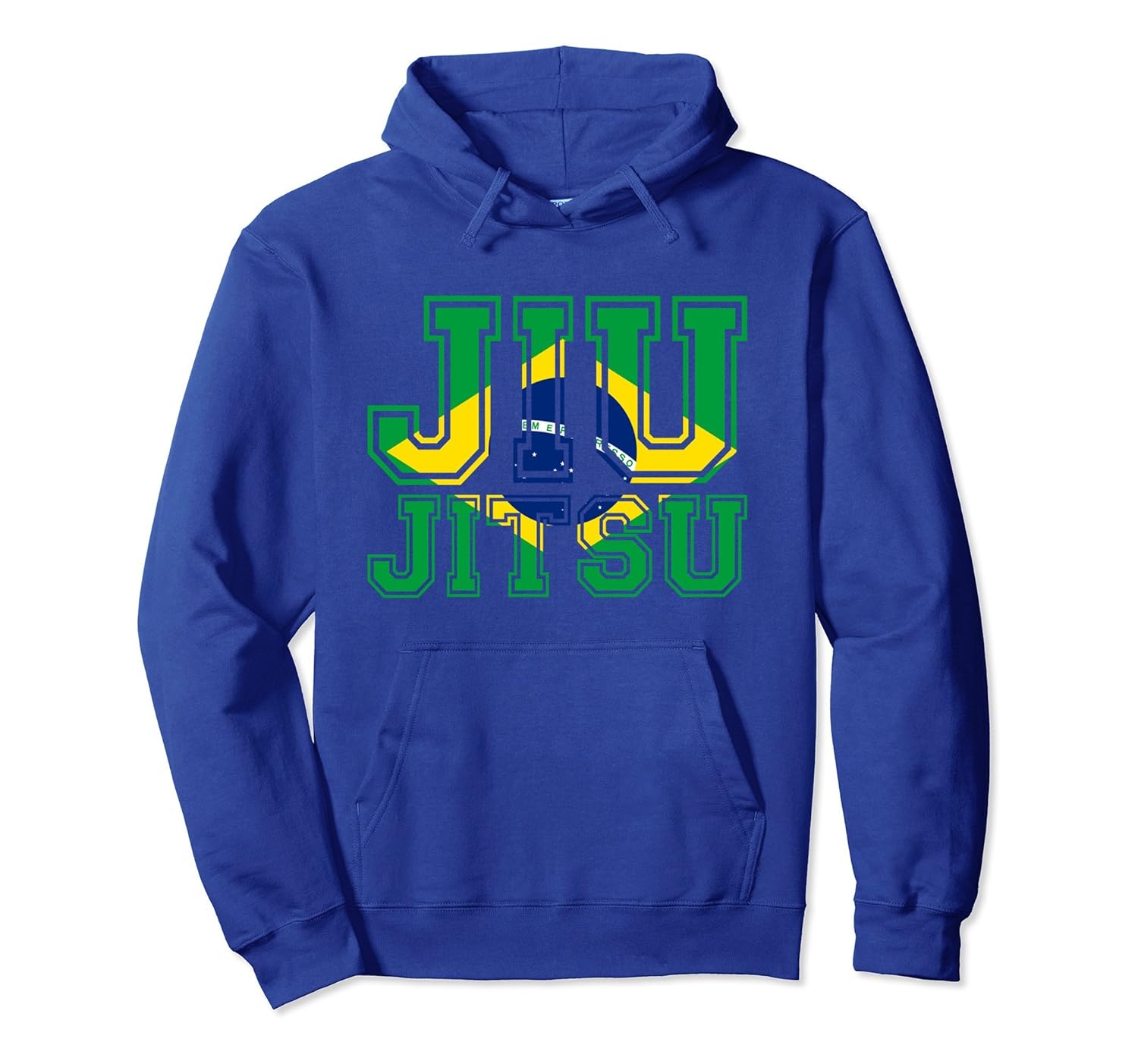 Flag BJJ Hoodie - Brazilian Jiu Jitsu Hooded Sweatshirt Gift- TPT