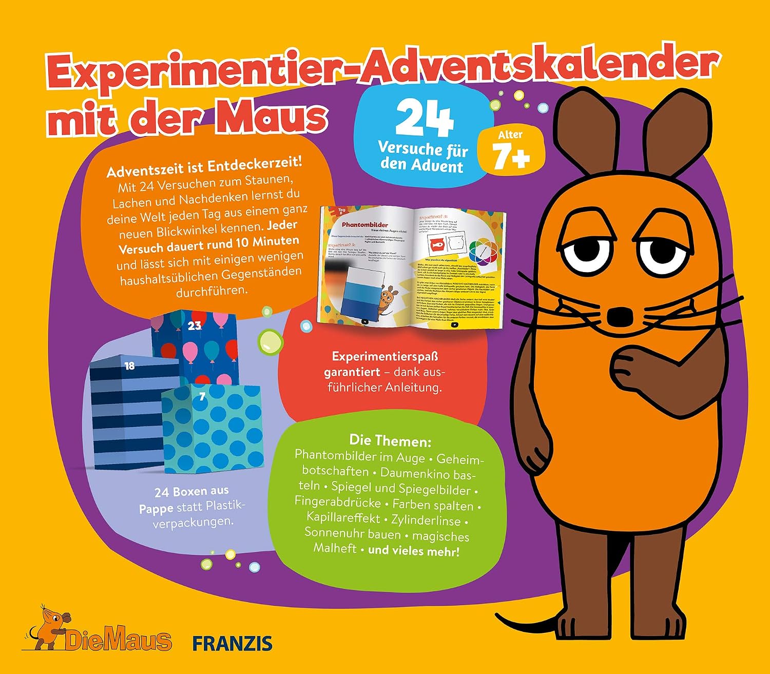 FRANZIS Experimentier-Adventskalender mit der Maus, Mehrfarbig - Image 3