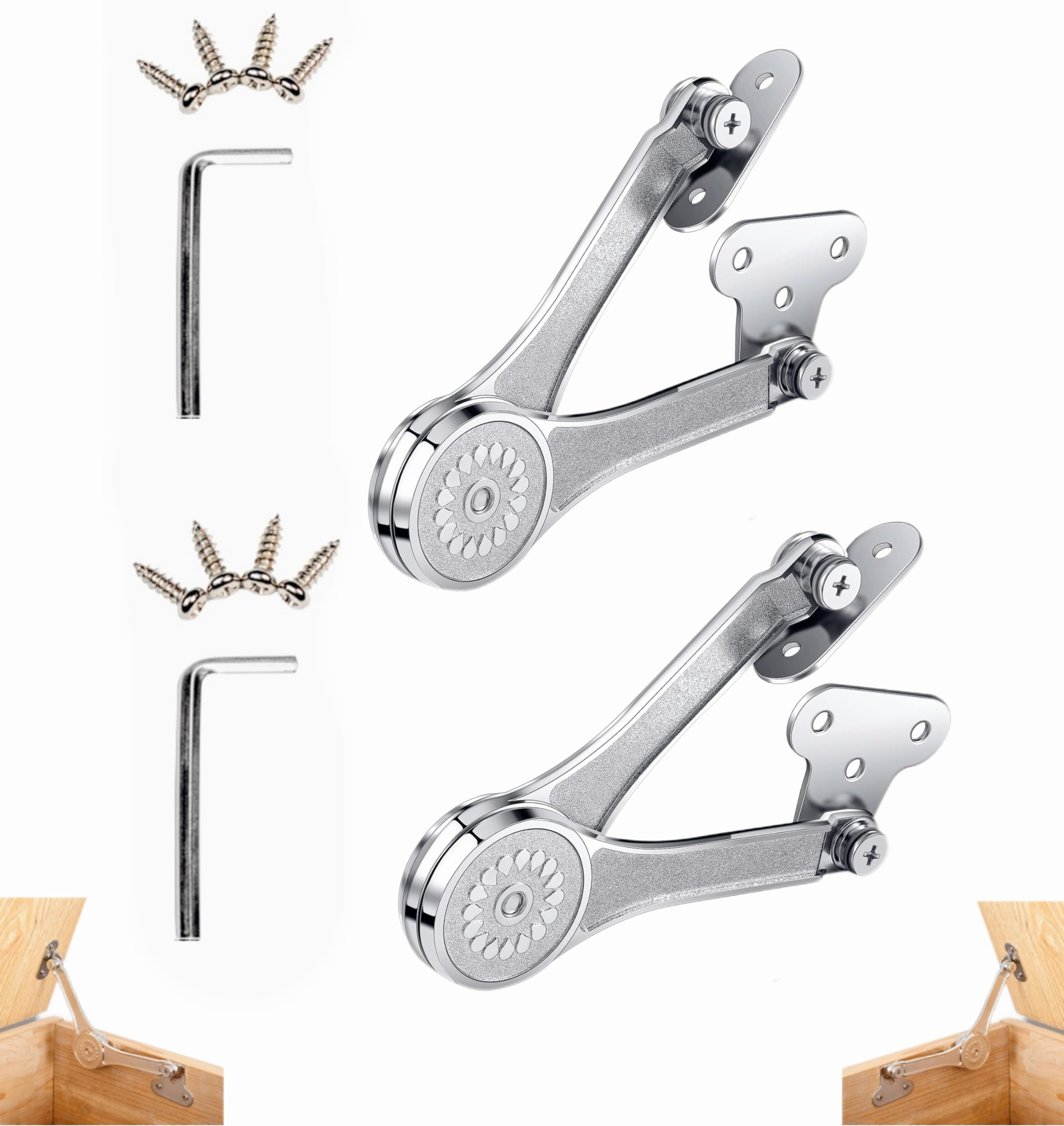 Toy Box Hinges Soft Close - Lid Support Hinges Chest Hinges for Toy Box ...