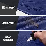Odoland Picnic Blanket 110 x 160 cm Portable Pocket Ground Sheet Sandproof view 4