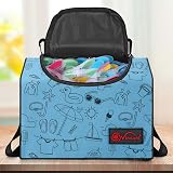 Vinsani Clothes Peg Bag Premium Zipped Waterproof Wearable Bag Blue view 6