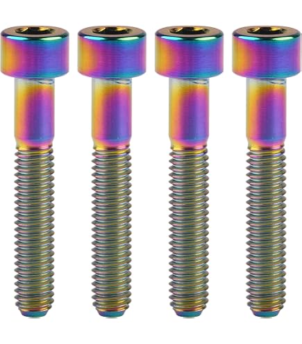 M6 TITANIUM Ti Socket Allen Head Bolt Cap Screw 10 15 20 25 30 35 40 45 50 55 60 | Australia