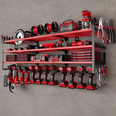 Screwdriver Holder Wall Mount With 23 Holes, 12.6" Long, Heavy