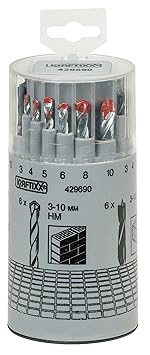 kwb KRAFTIXX Bohrer-Set für Holz, Stein und Metall, 18-teilig
