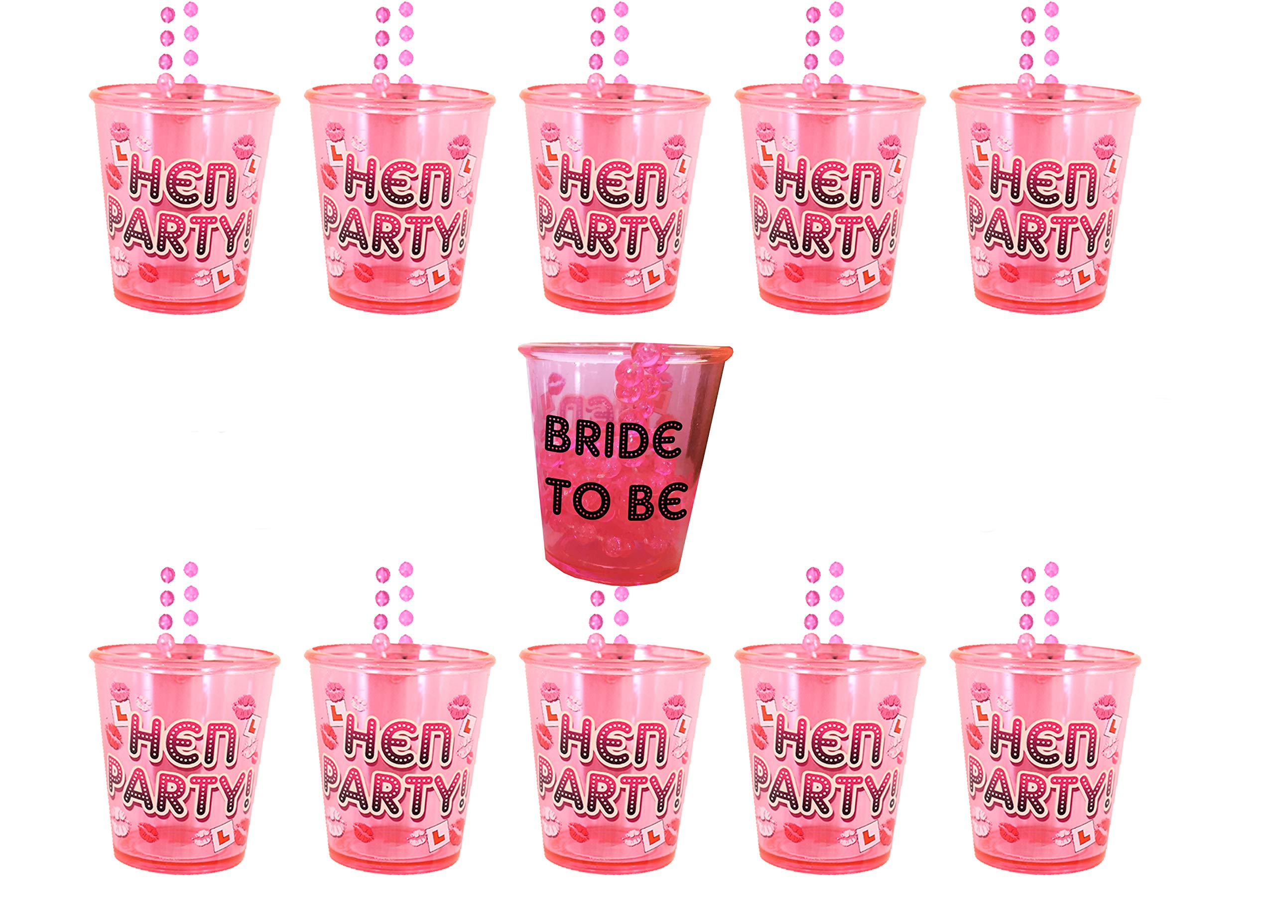 We Personalize 1 Bride to Be Shot Glass & 15 Hen Party Shot Glasses Hen Night do Accessories