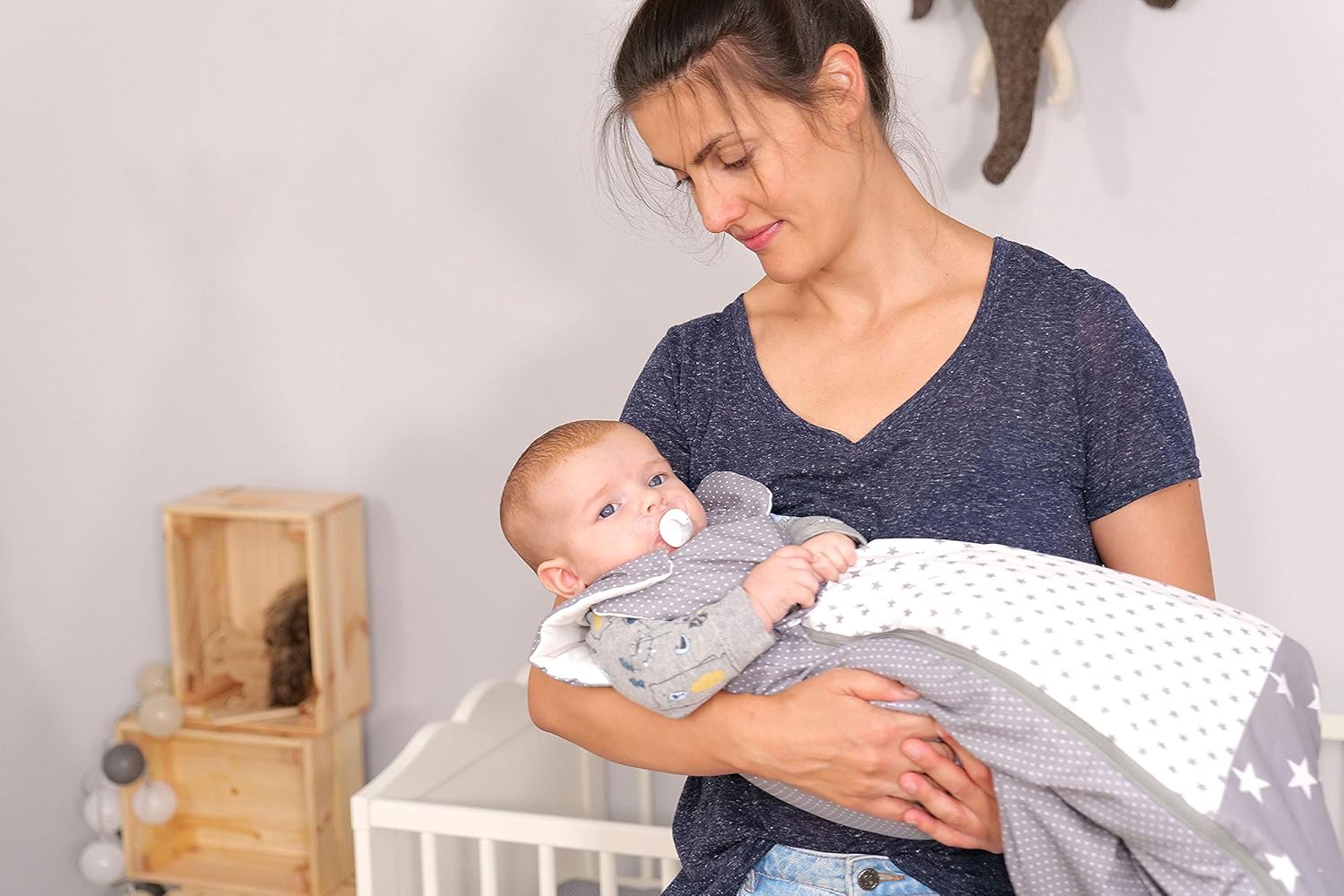 ULLENBOOM Baby Sleep Sack - TOG 2.5 - Organic Cotton - Wearable Blanket - Sleeping Bag: Clothing