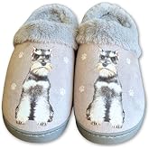 E&S Pets Snugg Slippers for Pet Lovers - Memory Foam House Slippers for Women - Plush Faux Fur Lining - Non-Slip Sole - 32 Dog and Cat Breeds
